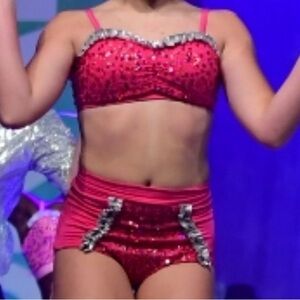 Sparkling Pink Kids Dance Costume